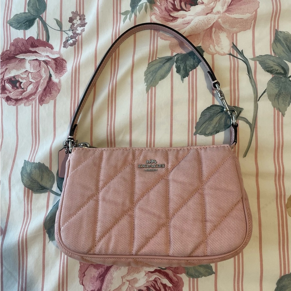 Coach Quilted Pink Shoulder Bag